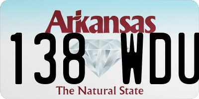 AR license plate 138WDU