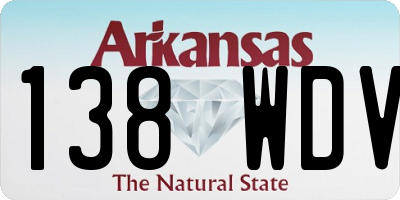 AR license plate 138WDV