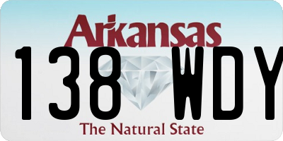 AR license plate 138WDY