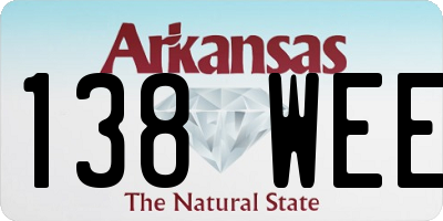 AR license plate 138WEE