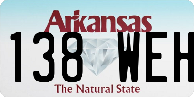 AR license plate 138WEH