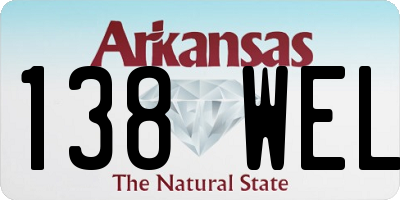 AR license plate 138WEL