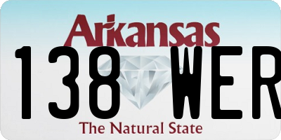 AR license plate 138WER