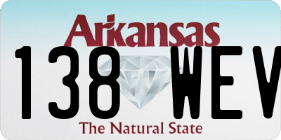 AR license plate 138WEV