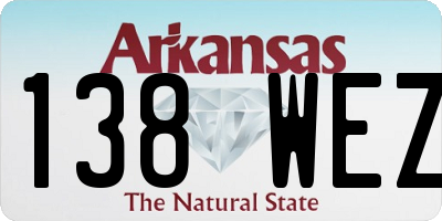AR license plate 138WEZ