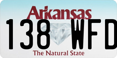 AR license plate 138WFD