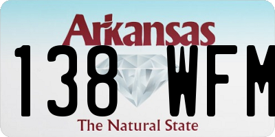 AR license plate 138WFM