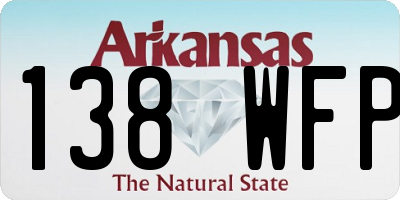 AR license plate 138WFP