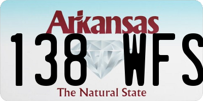 AR license plate 138WFS