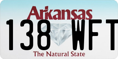 AR license plate 138WFT