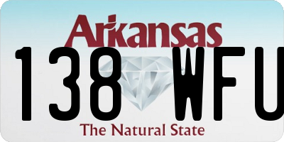 AR license plate 138WFU