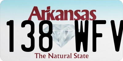 AR license plate 138WFV