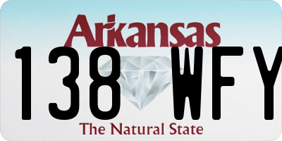 AR license plate 138WFY