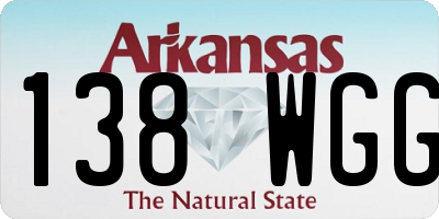 AR license plate 138WGG