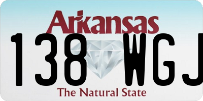 AR license plate 138WGJ
