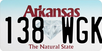 AR license plate 138WGK