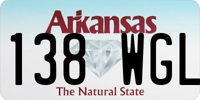 AR license plate 138WGL