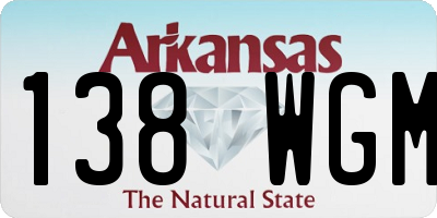 AR license plate 138WGM