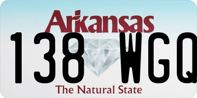 AR license plate 138WGQ