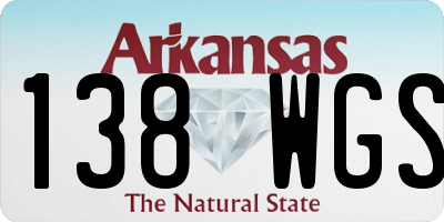AR license plate 138WGS