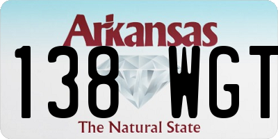 AR license plate 138WGT