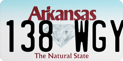 AR license plate 138WGY