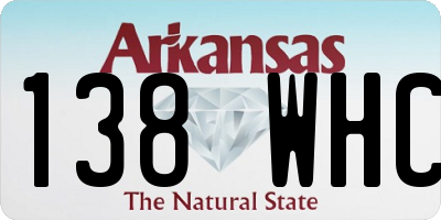 AR license plate 138WHC