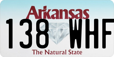 AR license plate 138WHF