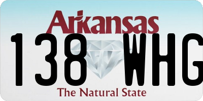 AR license plate 138WHG