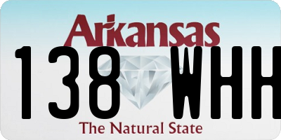 AR license plate 138WHH