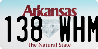 AR license plate 138WHM