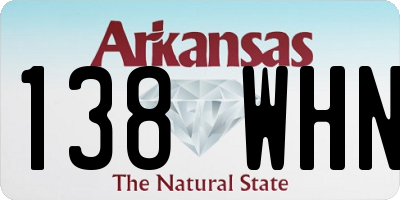 AR license plate 138WHN