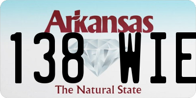 AR license plate 138WIE