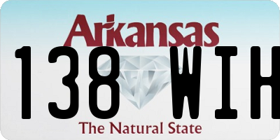 AR license plate 138WIH