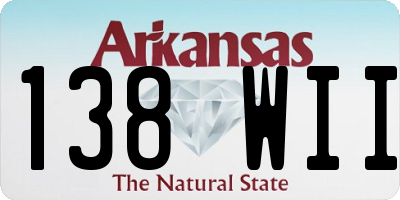 AR license plate 138WII