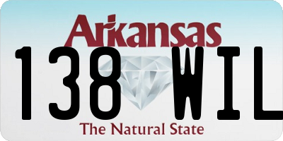 AR license plate 138WIL