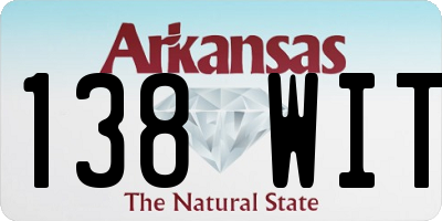 AR license plate 138WIT