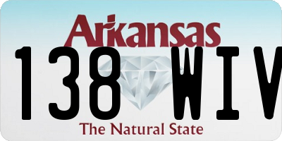 AR license plate 138WIV