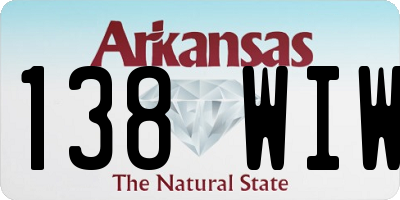 AR license plate 138WIW