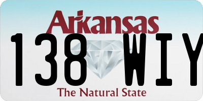 AR license plate 138WIY