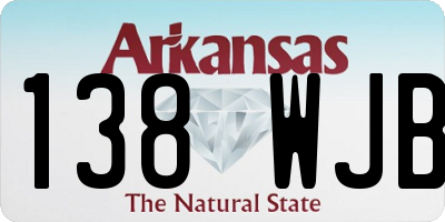 AR license plate 138WJB