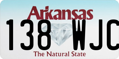 AR license plate 138WJC