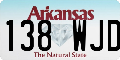 AR license plate 138WJD