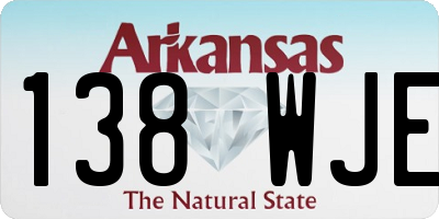 AR license plate 138WJE