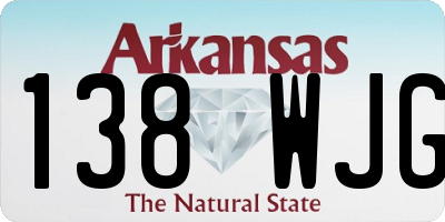 AR license plate 138WJG