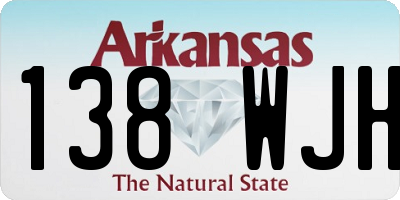 AR license plate 138WJH