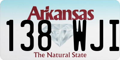 AR license plate 138WJI