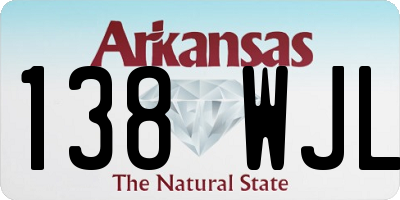 AR license plate 138WJL