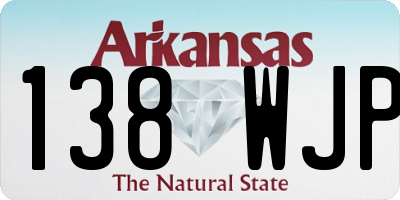AR license plate 138WJP