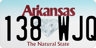 AR license plate 138WJQ